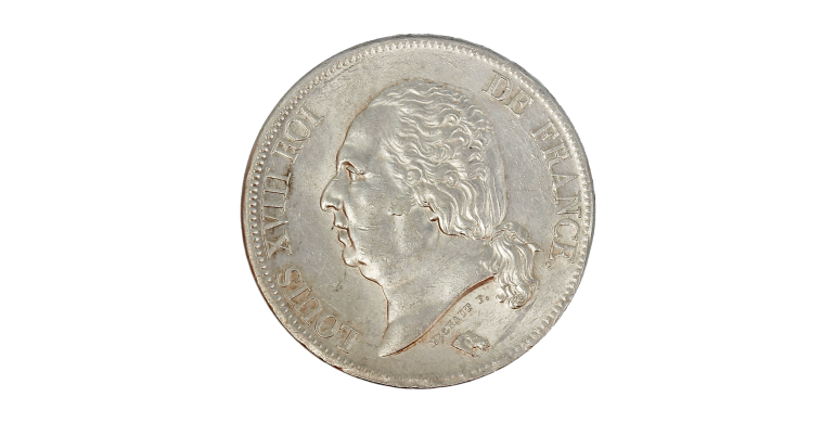 Monnaie, France, 5 Francs, Louis XVIII, Argent, 1824, Paris (A), P15225