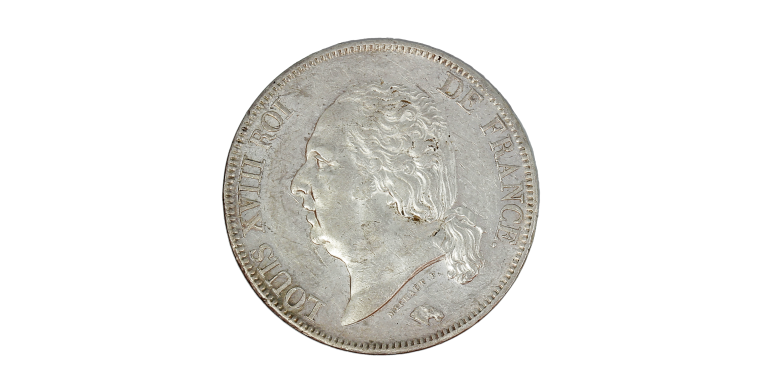 Monnaie, France, 5 Francs, Louis XVIII, Argent, 1823, Paris (A), P15216