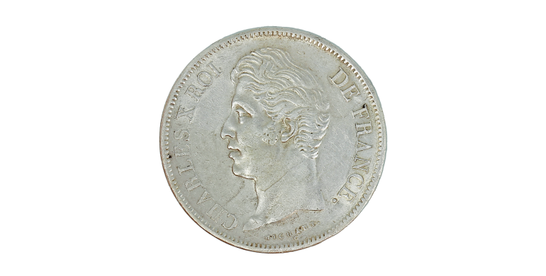 Monnaie, France, 5 Francs, Charles X, Argent, 1830, Lyon (D), P15237