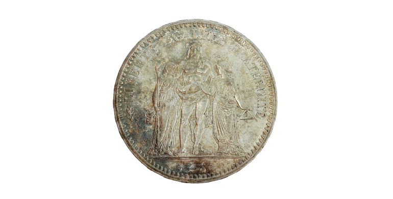 Monnaie, France, 5 Francs, Hercule, IIème République, Argent, 1848, Paris (A), P15193