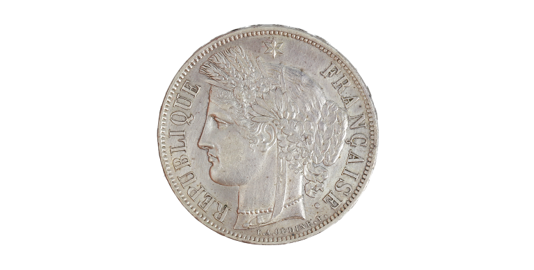 Monnaie, France, 5 Francs, Cérès, IIème République, Argent, 1870, Paris (A), P15179