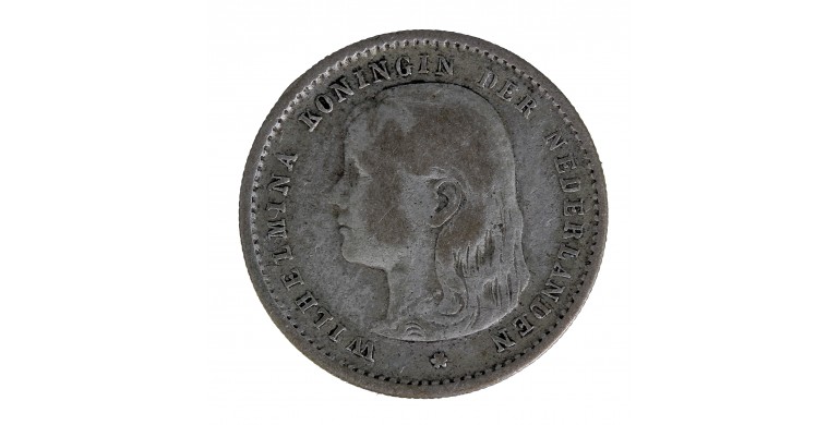 Monnaie, Pays-Bas, 10 cents, Wilhelmina, Argent, 1897, P15522