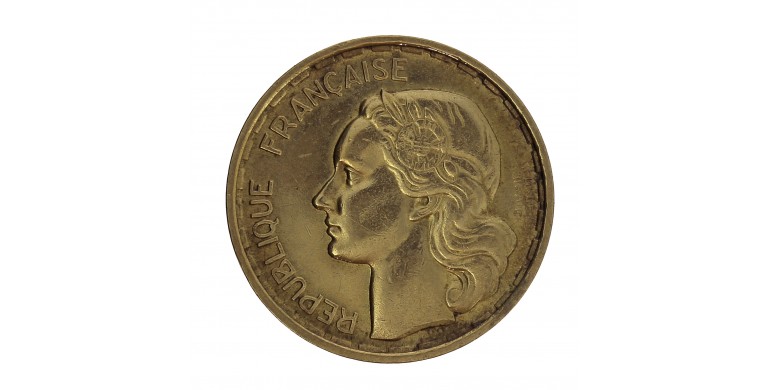 Monnaie, France, 20 Francs Guiraud, IVe république, Bronze-aluminium, 1950, Beaumont-le-Roger (B), P15526