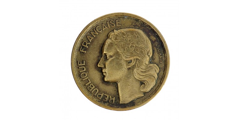 Monnaie, France, 10 centimes Guiraud, IVe République, bronze-aluminium, 1954, P15533