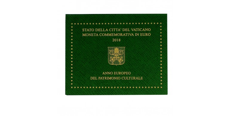 Vatican, 2 euro BU Année européenne du patrimoine culturel , 2018, C10765