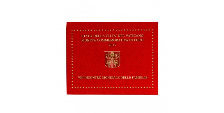 Vatican, 2 euro BU 8ème rencontre mondiale des familles , 2015, C10771