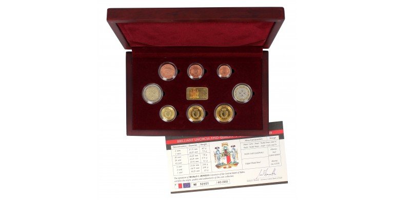 Malte, Coffret Euro BU, 2011, 9 pièces, C10836