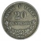 Monnaie, Italie , 20 centesimi, Victor Emmanuel II, Argent, 1863, Milan (M), P11545