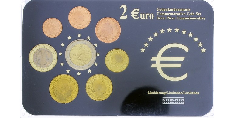 Luxembourg, Série Euro, 2002 à 2008, 8 pièces, C10864