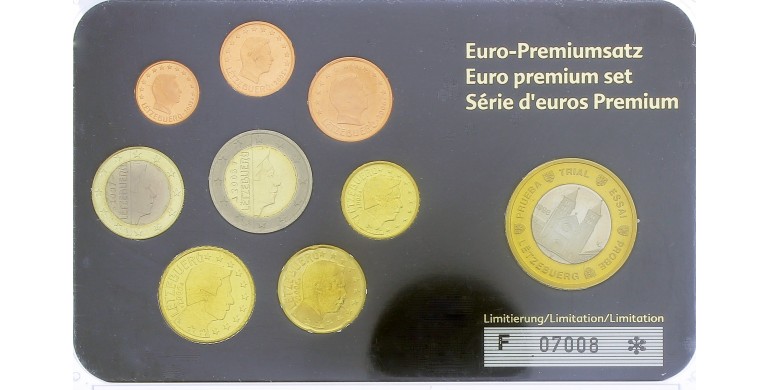 Luxembourg, Série Euro essai/probe 1 euro, 1998, 9 pièces, C10866