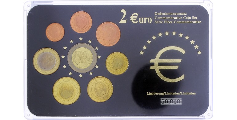 Monaco, Série Euro, 2002 à 2006, 8 pièces, C10869