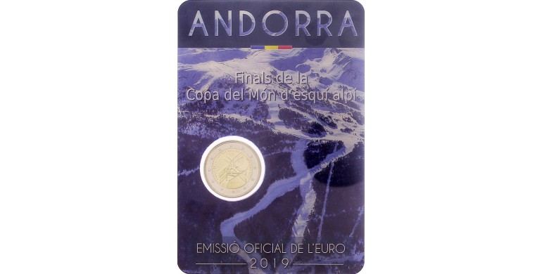 Andorre, 2 Euro BU 600 ans Final de la coupe de monde de ski alpin, 2019, C10899