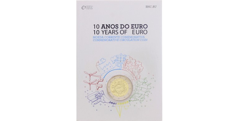 Portugal, 2 Euro BU 10 ans de l'Euro, 2012, C10905