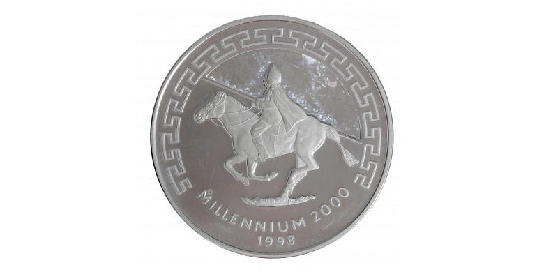 Monnaie, Mongolie, 500 Tugrik, Millenium 2000, Argent, 1998, P15570