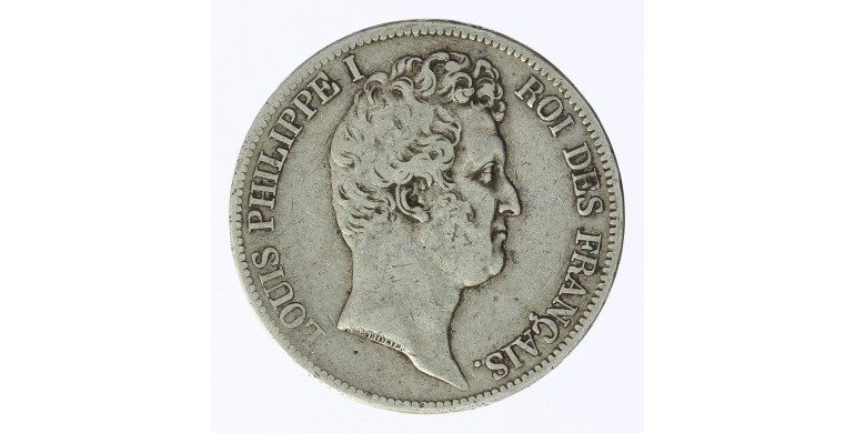 Monnaie, France, 5 francs, Louis-Philippe Ier, Argent, 1831, Nantes (T), P12480