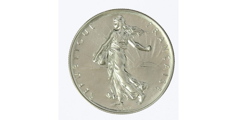 Monnaie, France, 1 franc semeuse, Vème république, Nickel, 1981, Pessac, P12485