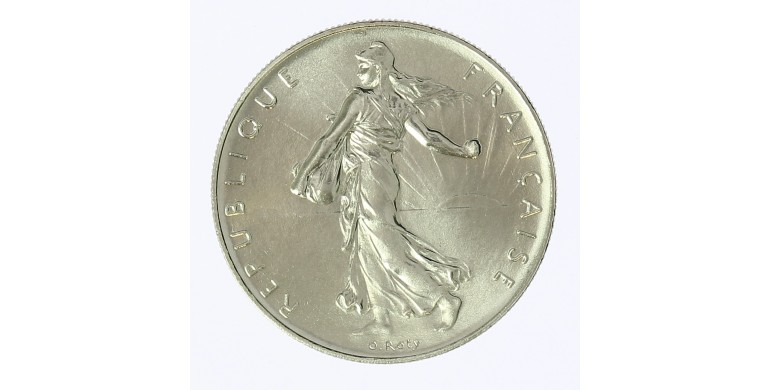 Monnaie, France, 1 franc semeuse, Vème république, Nickel, 1985, Pessac, P12489