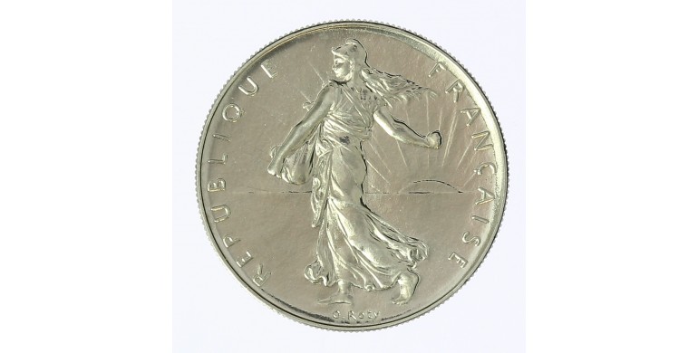 Monnaie, France, 1 franc semeuse, Vème république, Nickel, 1988, Pessac, P12492