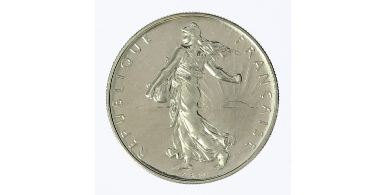 Monnaie, France, 1 franc semeuse, Vème république, Nickel, 1990, Pessac, P12494