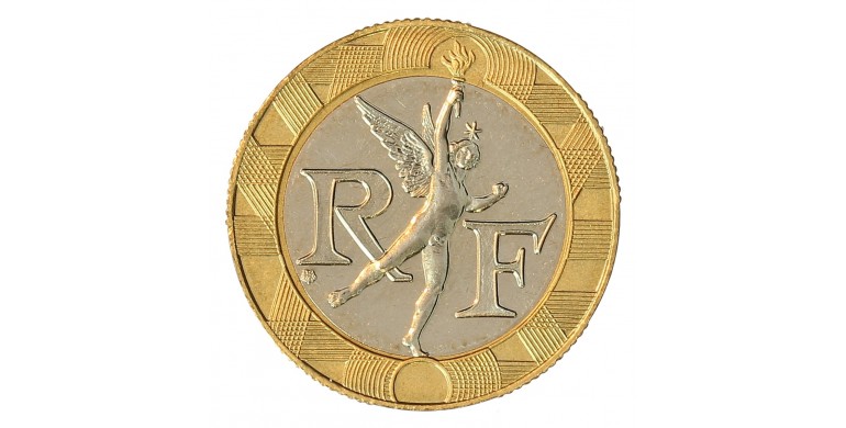 Monnaie, France, 10 francs BU Génie de la Bastille, Vème République, Bronze-aluminium, 1995, Pessac, P12496