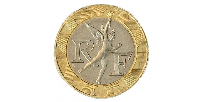 Monnaie, France, 10 francs BU Génie de la Bastille, Vème République, Bronze-aluminium, 1994, Pessac, P12497