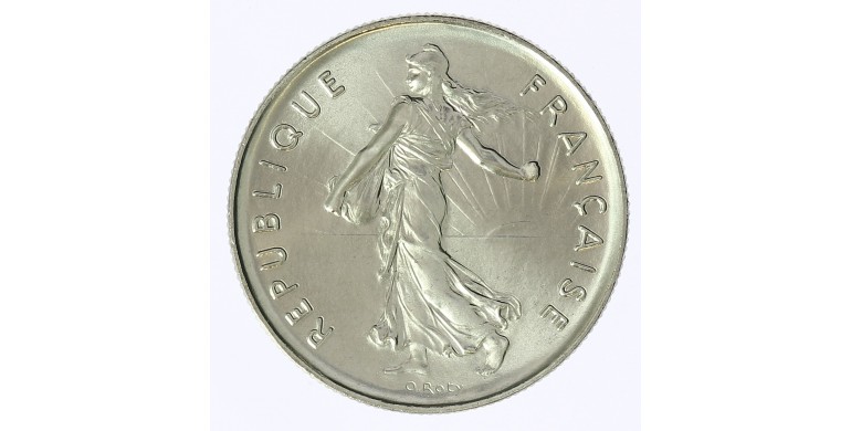 Monnaie, France, 5 francs Semeuse, Vème République, Nickel, 1985, Pessac, P12505