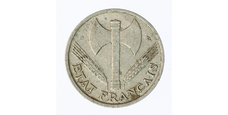 Monnaie, France, 50 centimes francisque, Gouvernement de Vichy, Aluminium, 1943, Beaumont le Roger (B), P12507