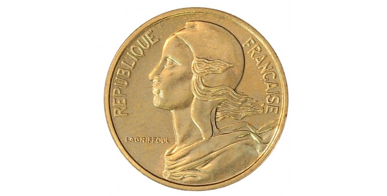 Monnaie, France, 5 centimes Marianne, Vème République, Bronze-aluminium, 1989, Pessac, P12508