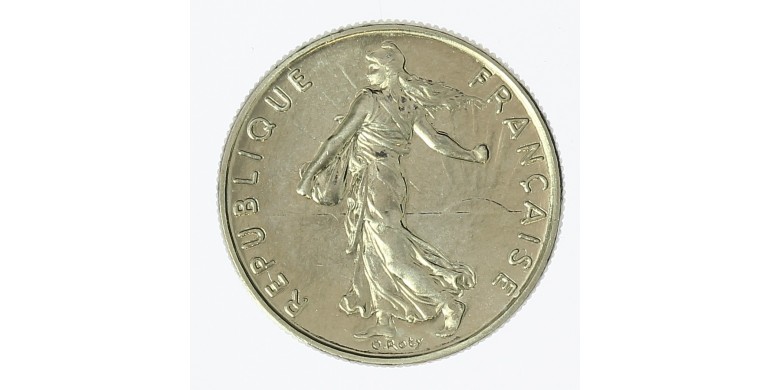 Monnaie, France, 1/2 franc semeuse, Vème république, Nickel, 1990, Pessac, P12515