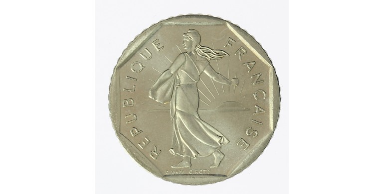 Monnaie, France, 2 francs Semeuse, Vème République, Nickel, 1989, Pessac, P12526