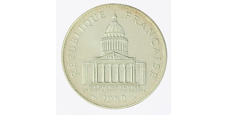 Monnaie, France, 100 francs Panthéon, Vème République, Argent, 1989, Pessac, P12533