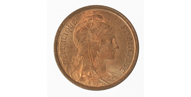 Monnaie, France, 2 centimes Daniel Dupuis, IIIème République, Bronze, 1911,, P12659