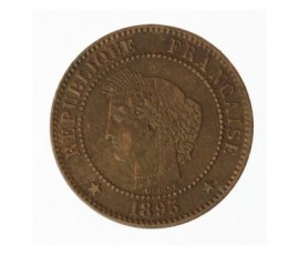 Monnaie, France, 2 centimes Cérès, IIIème République, Bronze, 1895,, P12660