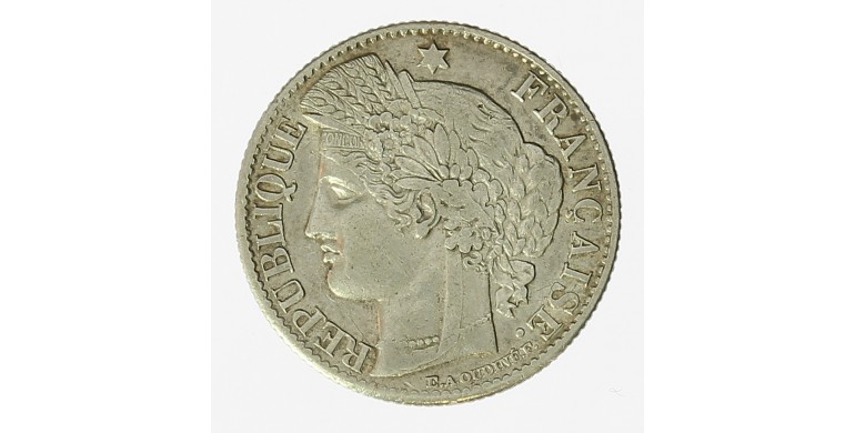 Monnaie, France, 50 centimes Cérès, IIIème République, Argent, 1871, Bordeaux (K), P12665