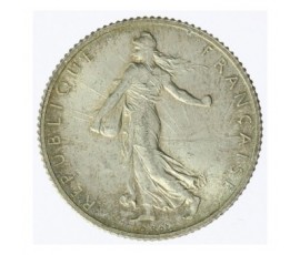 Monnaie, France, 1 franc Semeuse, IIIème République, Argent, 1909,, P12686