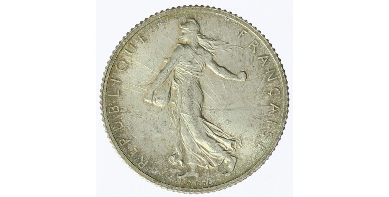 Monnaie, France, 1 franc Semeuse, IIIème République, Argent, 1909,, P12686