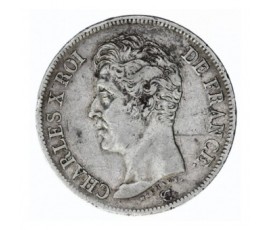 Monnaie, France, 5 francs 1er type, Charles X, Argent, 1825, Paris (A), P12790