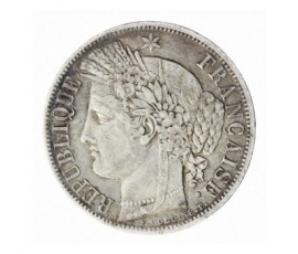 Monnaie, France, 5 francs Cérès, IIème République, Argent, 1849, Strasbourg (BB), P12817