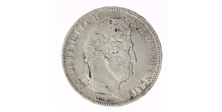 Monnaie, France, 5 francs Ier type Domard, Louis-Philippe Ier, Argent, 1831, Lille (W), P12823