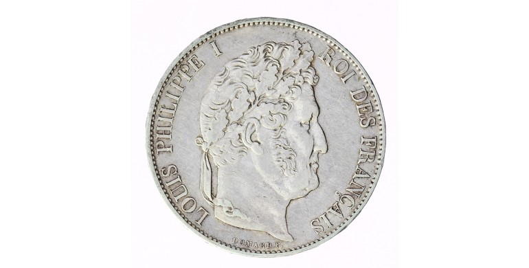 Monnaie, France, 5 francs IIIème type Domard, Louis-Philippe Ier, Argent, 1846, Paris (A), P12824