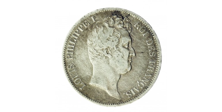 Monnaie, France, 5 francs type Tiolier avec le I, Louis-Philippe Ier, Argent, 1831, Toulouse (M), P12830