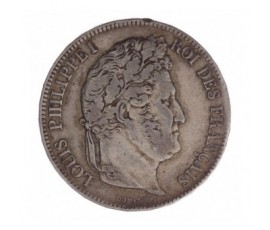 Monnaie, France, 5 francs, Louis-Philippe Ier, Argent, 1837, Lyon (D), P12835