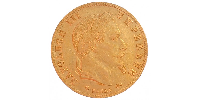 Monnaie, France, 5 Francs, Napoélon III, Or, 1868, Strasbourg (BB), P12997