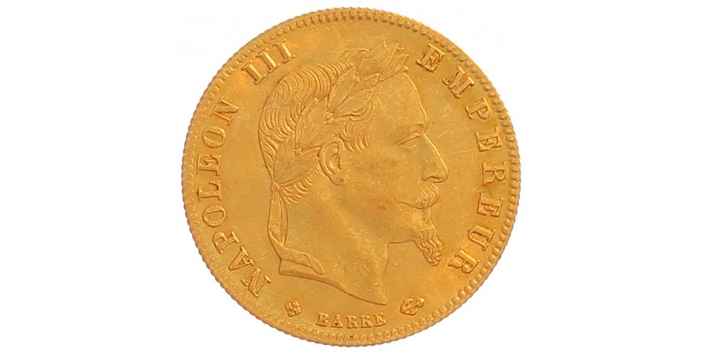 Monnaie, France, 5 Francs, Napoléon III, Or, 1867, Strasbourg (BB), P12998