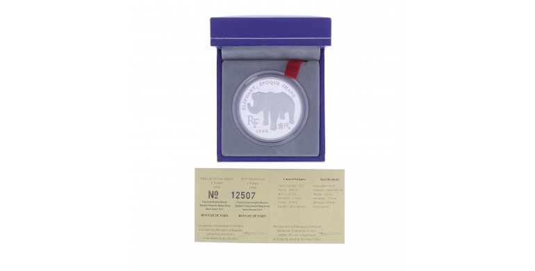 Monnaie,Paris,1½ euro / 10 FRANCS BE - l’Éléphant,Monnaie de Paris,Argent,1996,Pessac,P13640