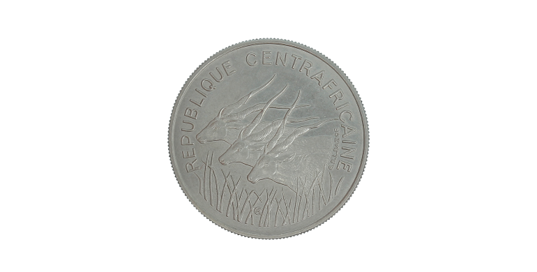 Essai, République Centrafricaine, 100 Francs antilopes, Nickel, 1971, P13664