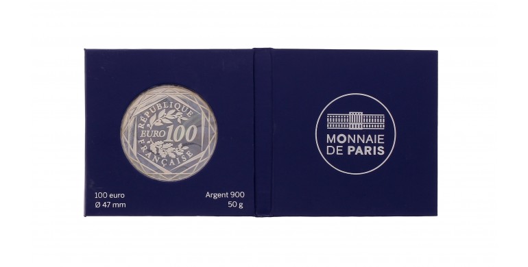 Monnaie de Paris, 100 Euros BU le Coq Gaulois, Pessac, 2016, P14530