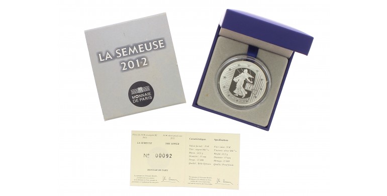 Monnaie de Paris, 10 € BE 10 ans des pièces et des billets euros, Argent, 2012, Pessac, P14631